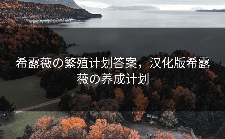 希露薇の繁殖计划答案，汉化版希露薇の养成计划
