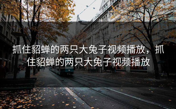 抓住貂蝉的两只大兔子视频播放，抓住貂蝉的两只大兔子视频播放